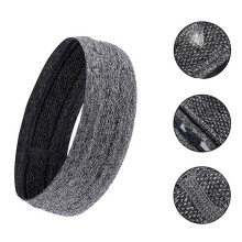 (Green) Unisex Sports Headbands Sweat Absorbing Running Exercise Stretchy Hairbands