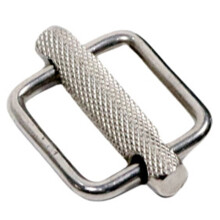2Pc Stainless Steel Slide Buckle, Adjustable Knurled Roller Belt Buckles for 25mm Straps