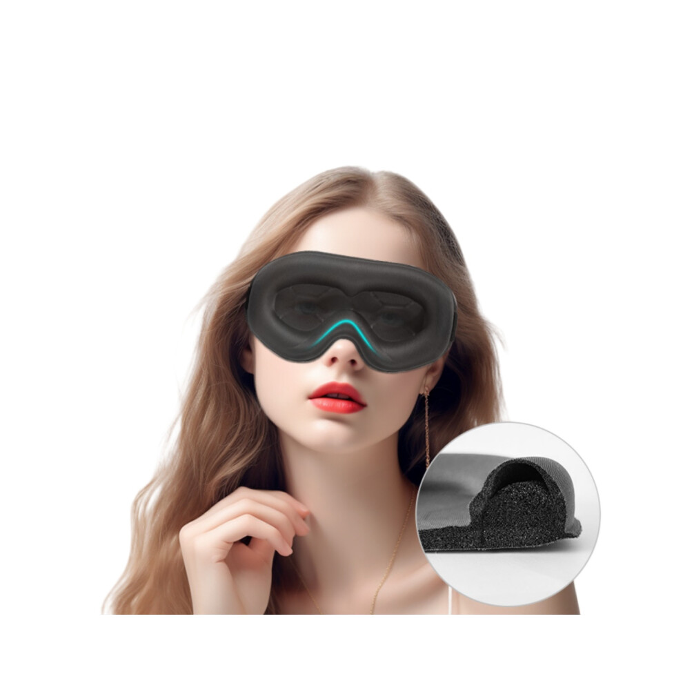 3D Contoured Lightproof Sleep Mask: Breathable & No Eye Pressure