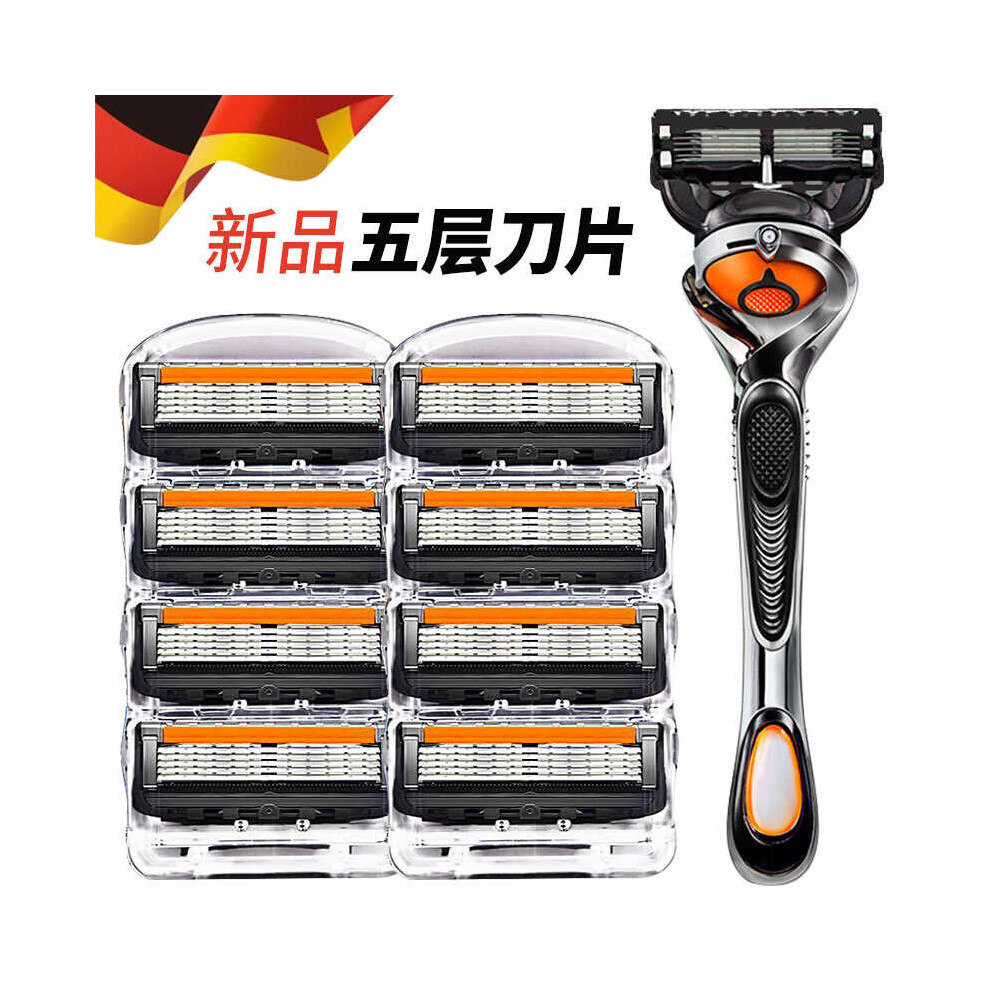 Men's Manual Razor with 8 Precision Blades