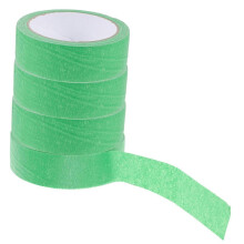 4rolls Colored Masking Tape Pack of Painters Tape for Painting Decorating and Wall Adhesive for Home and  Green  200.00X2.40X0.05CM