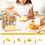 Burriera 2 In 1 con Coperchio e Portacoltelli per Formaggio, 4 Coltelli per Formaggio, Portaoggetti da Banco 3