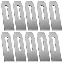 10 Pack Bench Hand Plane Blade Replacement Woodwork Planer Cutter Wide Iron Blades