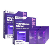 (84pcs) Teeth Whitening Strips 21 Treatments - Safe for Enamel - Non Sensitive Teeth Whitening - Whitening Without Any Harm - Pack of 42