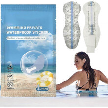 (3pcs) Hygienic protective adhesive for swimwear - transparent PU lining for feminine hygiene, portable swim sticker, safe swimwear sticker for gir