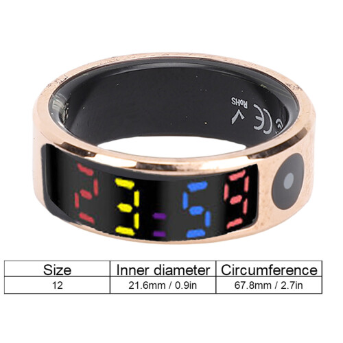 Smart Ring 16mAh Edelstahl 12 Gold 1