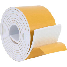 High Density Foam Weather Stripping Door Seal Strip Insulation Tape Roll for Insulating Door Frame, Window, Air Conditioner | Self Adhesive Sealing W