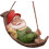 Outdoor Garden Statue, Reclining Dwarf with Hammock Statue 1