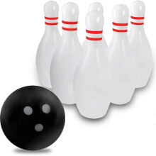 2025 New Giant Inflatable Bowling Set for Kids & Adults, One 14 Inches Ball with Six 22 Inches Pins
