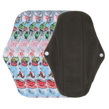 5pcs Washable Women Sanitary Pad Strong Water Absorption Reusable Feminine Menstrual Pads