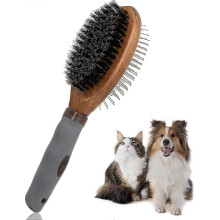 Dog Cat Grooming Brush Double Sided Massage Cleaning Brush Pet Bath Massage Comb Hair Remover