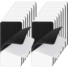 16 Sets 2x4 inch Strips with Adhesive,Heavy Duty Hook and Loop Tape,Carpet Tape,Rug Tape,Strength Backing,Fixing Installing Tape,Wall Hanging No Perf