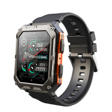 Stahl Gear Stahlgear Thor Smartwatch, 1,81 Zoll HD-Display, wasserdicht, Fitness-Tracker mit Schlafüberwachung, Blutdruckmessung