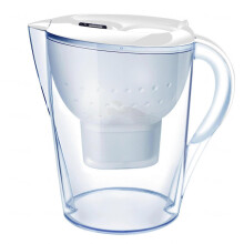 3.5L Slim Fridge Fit Water Filter Jug BPA Pitcher for Pure Water Taste and Plastic Waste Reduction