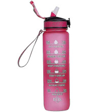 (Style 10) 1000ml Free Motivational Sports Jug With Time Marker Outdoor Fitness Mug Gradient Color Mug Outdoor Frosted Water Bottle