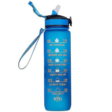 (Style 8) 1000ml Free Motivational Sports Jug With Time Marker Outdoor Fitness Mug Gradient Color Mug Outdoor Frosted Water Bottle