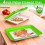 4Pcs Stackable Food Storage Trays with Vacuum Preservation Technology for Extended Freshness Green 7