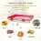 4Pcs Stackable Food Storage Trays with Vacuum Preservation Technology for Extended Freshness Green 8