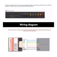 M1018C M10 GPS Module Integrated Compass NMEA UBX Protocol for FPV RC Drone Airplane Helicopter Quadcopter