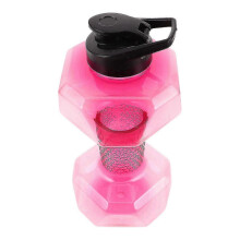Dumbbell Shaped 1.5L Leakproof Sports Water Bottle Portable Fitness Hydration Jug for Gym Workout and Training
