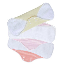 (M) 3Pcs Women Menstrual Cloth Pad Absorbent Cotton Reusable Sanitary Pad Underwear Liner Antibacteria Technology Washable  S