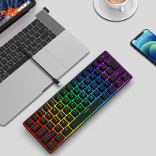 61-Tasten RGB kabellose Tastatur 2000mAh 2,4G