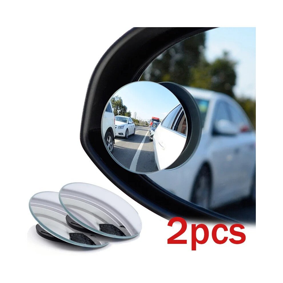 Car Blind Spot Rear View Mirror Wide Angle 360 Degree Adjustable Small Round Mirror Car Reverse Auxiliary Rearview Convex Mirror 069244421859