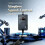 Bench Grinder, Electric Double Wheel Sharpener with Variable Speed for Polishing and Rust Removal EU Plug 1