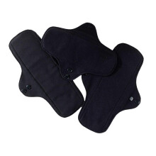 (23cm) 3PCS Women Menstrual Cloth Pad Absorbent Cotton Reusable Sanitary Pad Underwear Liner Antibacteria Technology Washable  23cm