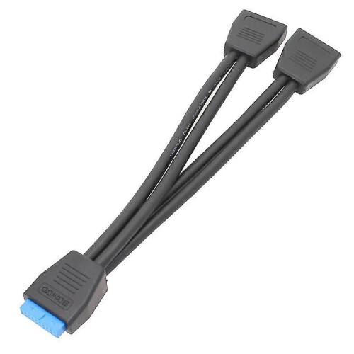 USB 3.0-headerverlengkabel, 19/20-pins 1-naar-2 Y-splitterverlengadapter