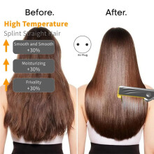 2-in-1 Hair Straightener and Blow Dryer,with High-Speed Airflow Technology for Straight, Smooth Hair Eu Plug Grey