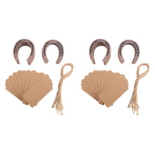 20 Piezas de Favores de Boda de Herradura Afortunados con Etiquetas de Regalos de Herradura Rústicos para Decoraciones de Fiesta de Boda Vintage