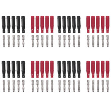 40Pcs 4mm Banana Plugs Solder DIY Banana Plug Male Connectors Adapters for Multimeter Test Leads Probes