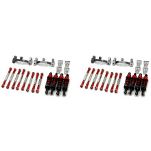 2X Amélioration de L'Amortisseur de Base de Tige de Traction de Tige de Traction en Métal pour WPL B14 B24 C14 C24 C34 1/16 Pièces de Rechange de