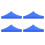 4pcs 2X2M Canopy Top Cover Replacement Four-Corner Tent Cloth Foldable Rainproof Patio Pavilion Replacement 1