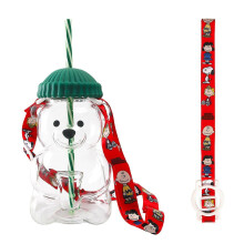 (10) The new 2025 Teed Bear straw cup is an adorable bear-shaped glass with a lid and straw, perfect for iced coffee, milk tea, and cocktails.