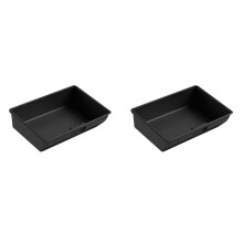 2X Scatola Portaoggetti Principale e Co-Pilota Sotto il Sedile Scatola Portaoggetti Interna Scatola Portaoggetti per Sedile Forniture per Auto per