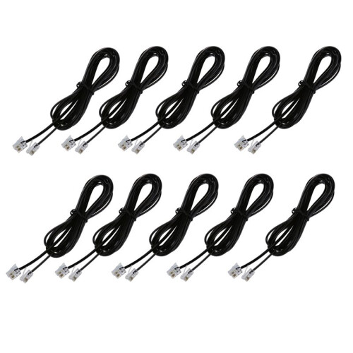 10X RJ11 6P4C Telefonkabelkabel ADSL Modem 2 Meter
