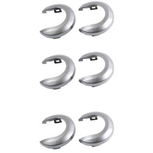 6 Pezzi Interni Auto Maniglia Copertura Maniglia Bocchetta per Tiida 2005-2010 1.6 LIVINA NV200 Geniss Argento Grigio