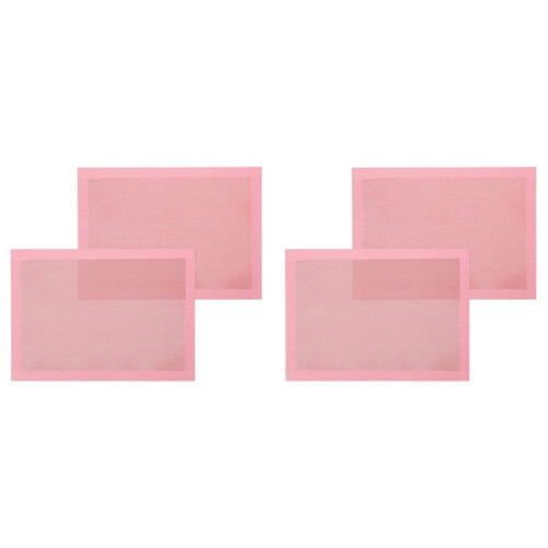 Perforated Baking Mats,4PCS  Silicone Mat for Half Sheet,Non-Stick Reusable Oven Liners for Making Bread/Pastry