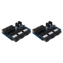 2X Ethernet Fiber 100M PCBA Board Optic Media Converter 20Km 3 Fiber 3 RJ45 Ondersteuning RPOE Simplex SC Fiber