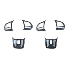 6PZ / Set ABS Coprivolante per Volante per Auto Adesivo Decorazione per Interni per MG5 MG6 HS ZS