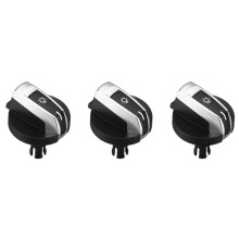 3Pcs Pulsanti Della Manopola 'Interruttore del Faro 'Automobile per Serie 5/7 X3 X4 F01 F02 F03 F10 F18 F07 F06 F25 F26 Nero