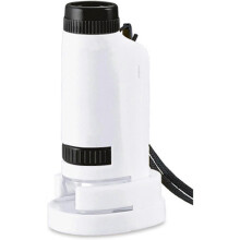 60x-120x Zoom Pocket Microscope with LED Light | Portable Handheld Mini Microscope | 5-Piece Set Includes Carrying Case | for Science Education
