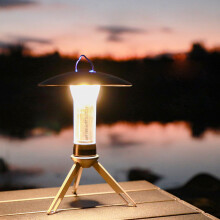 (Military green) Portable USB Rechargeable Camping Light | 3 Lighting Modes | Ideal for Tent & Outdoor Adventures