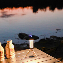 (Black) Portable USB Rechargeable Camping Light | 3 Lighting Modes | Ideal for Tent & Outdoor Adventures