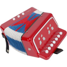 Barndragspel 10 Tangenter Knappdragspel Musikinstrument Minidragspel för Nybörjare