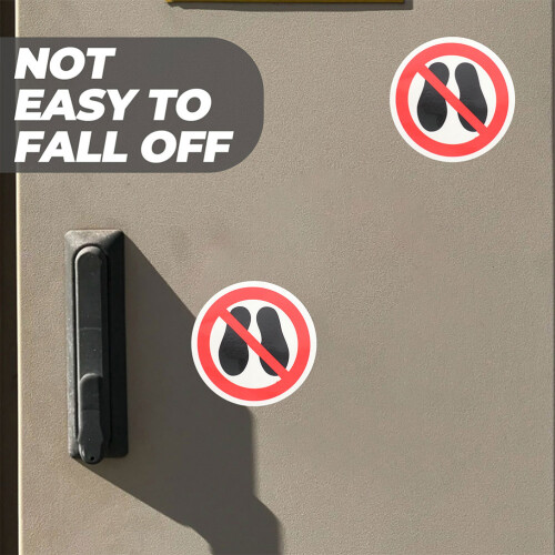 Etichette No Step Rosso Impermeabili Per Decorazione 2