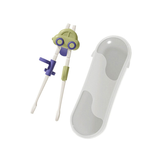 ABS Beginner Chopsticks For Children Comes With-Green