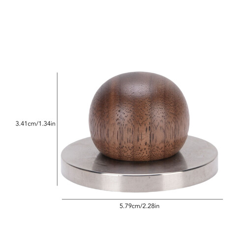 Mini-Kaffee-Tamper 58 mm/2,3 Zoll Walnussholz 1